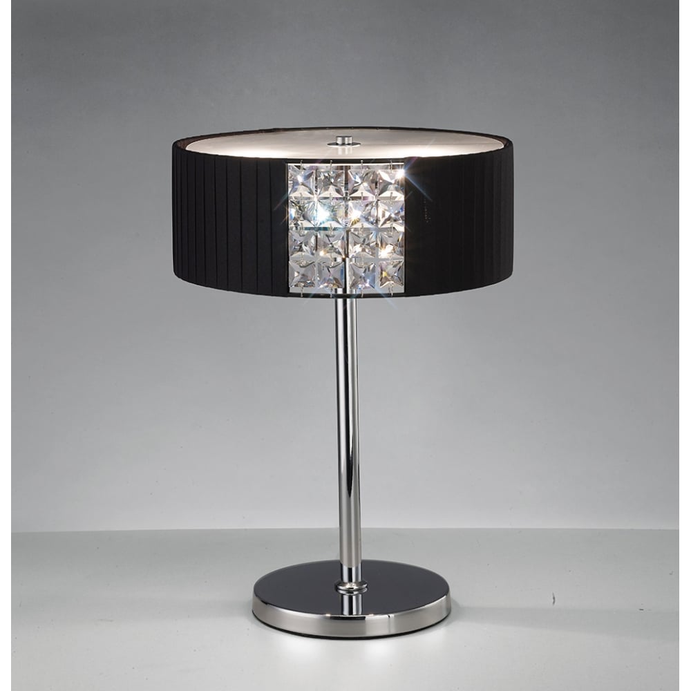 IL31170/BL Evelyn Table Lamp Chrome/crystal