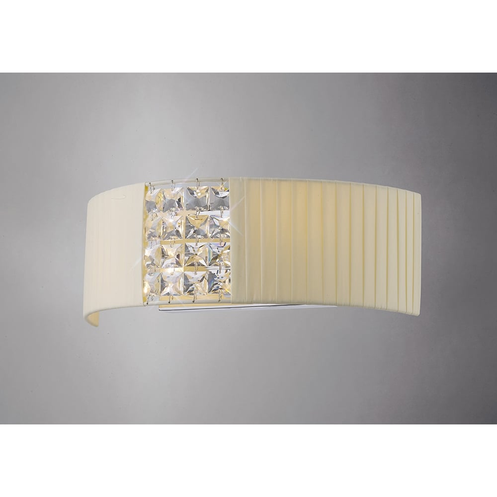 IL31171/CR Evelyn Wall Lamp Cream /crystal (S)