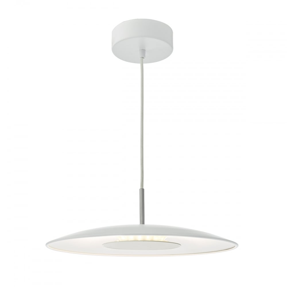 Dar ENO012 Enoch Pendant Matt White LED