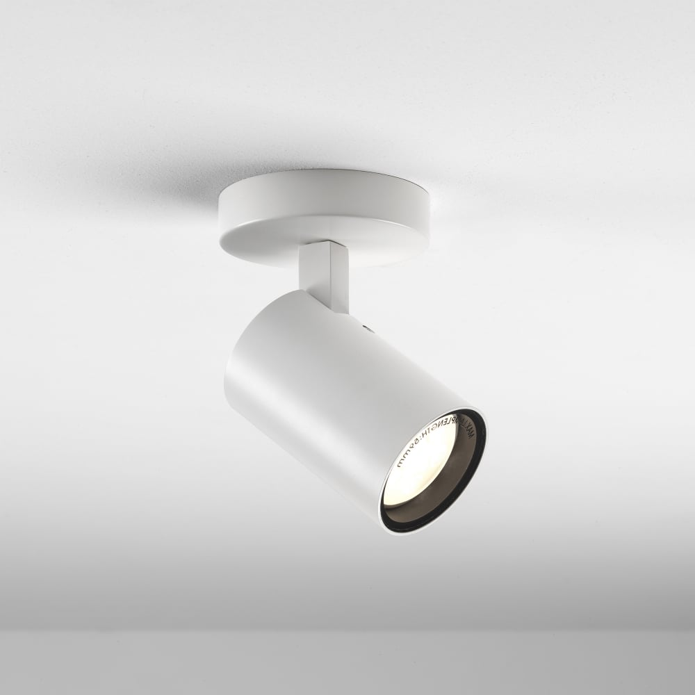 1393001 Astro Aqua Single IP44 Bathroom Spotlight — Matt White