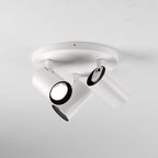 1393002 Aqua Triple Round Bathroom Spotlight Matt White