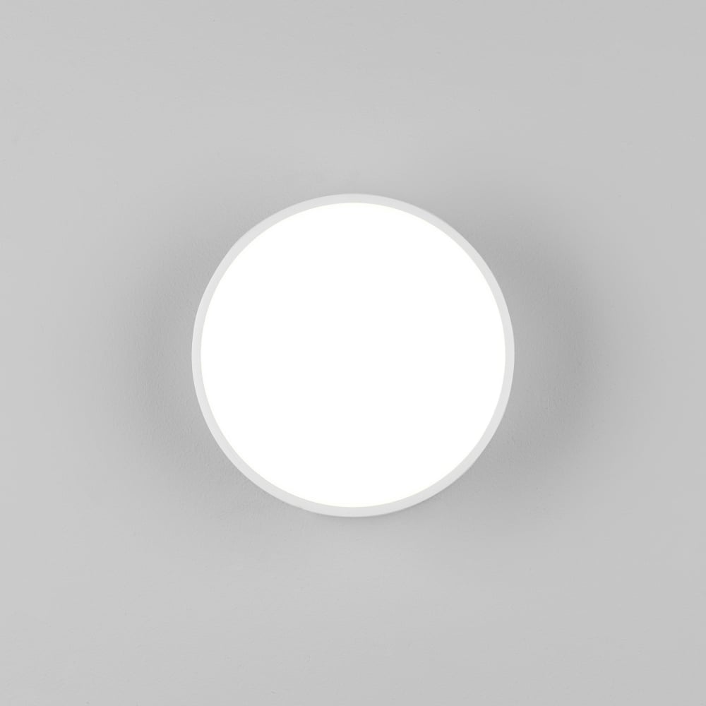 1391001 Kea 150 Round LED Outdoor Wall Light Textured White