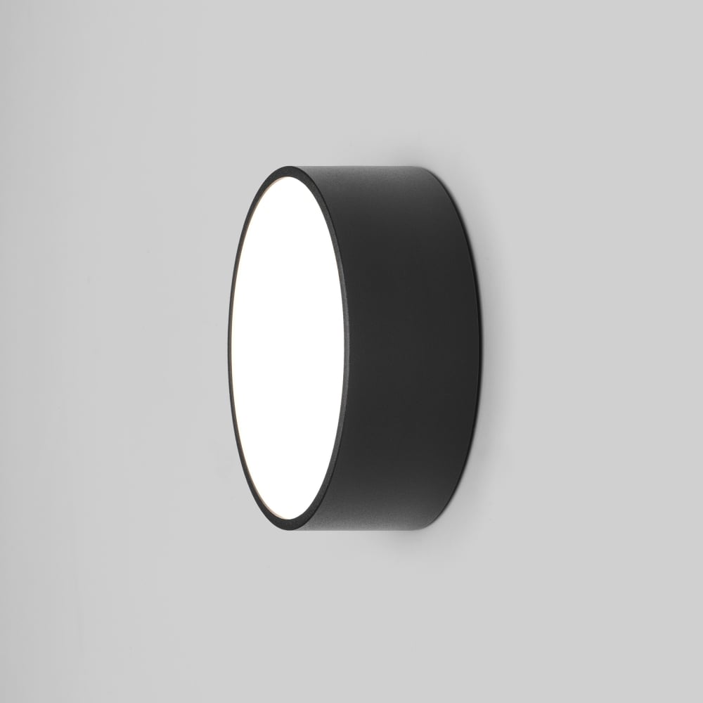 1391002 Kea 150 Round LED Outdoor Wall Light Textured Black