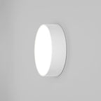 1391003 Kea 250 Round LED Outdoor Wall Light Textured White (S)