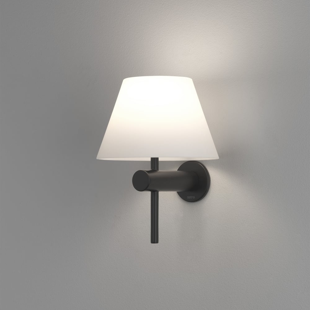 1050007 Roma Bathroom Wall Light Matt Black