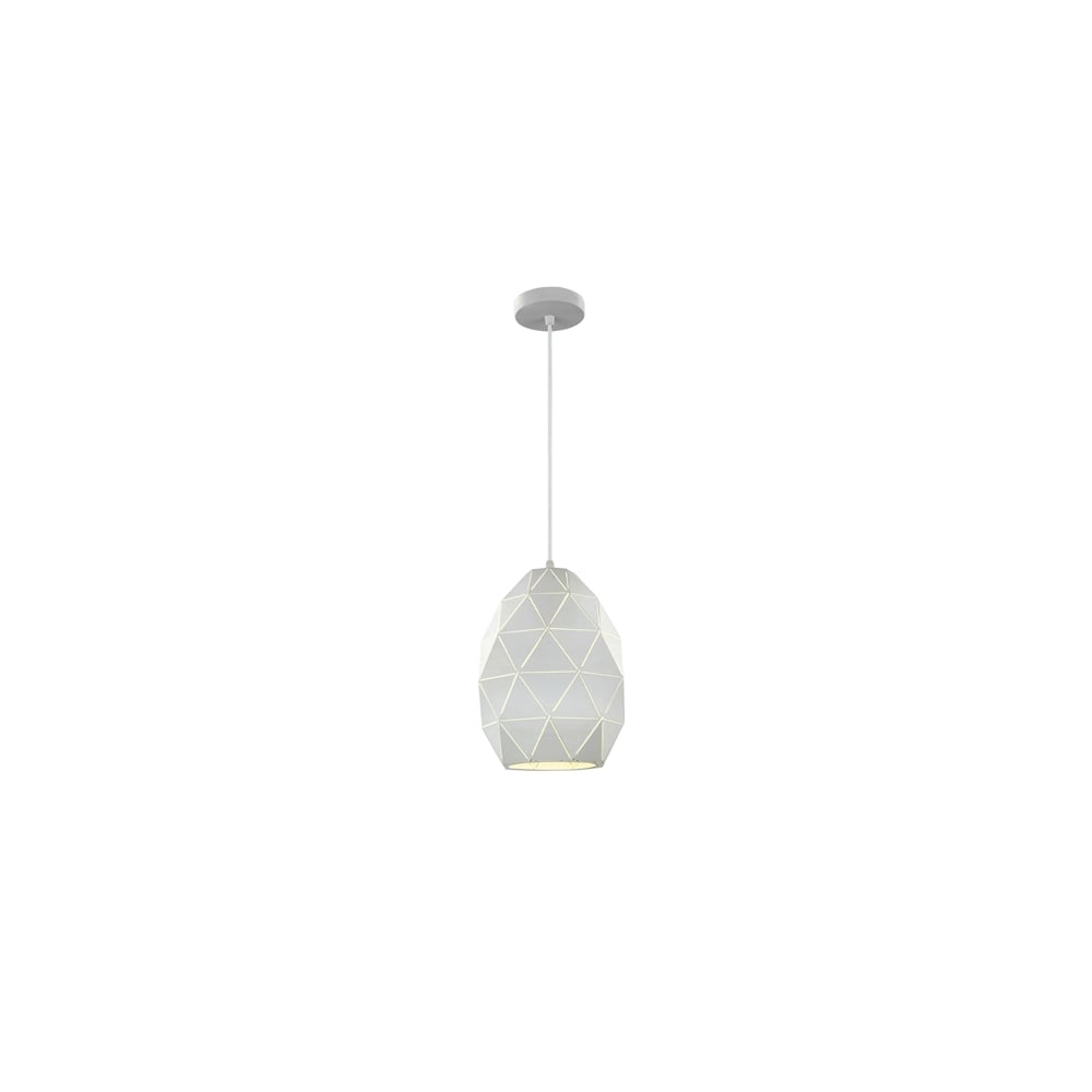 PCH148 Tangent 1 Light Pendant White (SD)