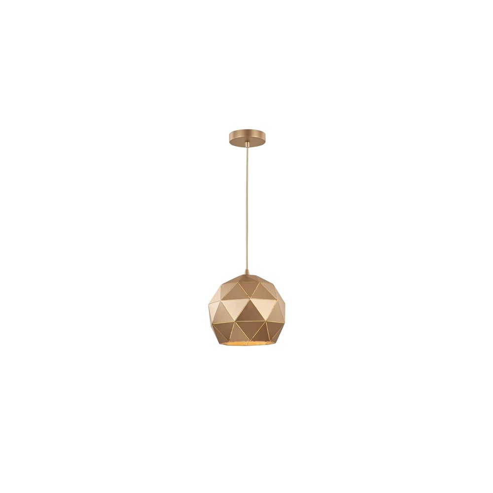 PCH149 Tangent 1 Light Pendant Gold Colour (SD)