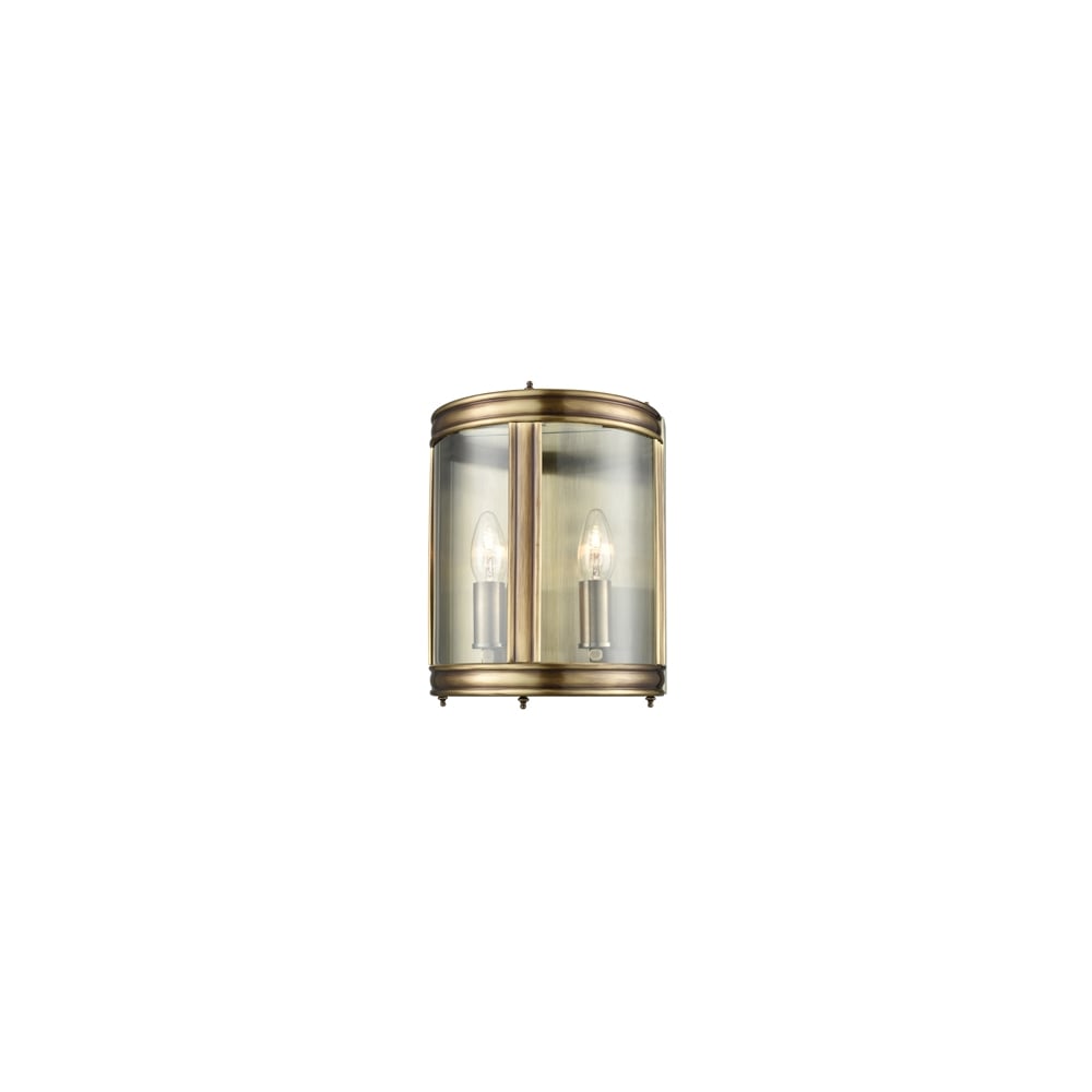 WB601 2 Light Wall Flush Bronze