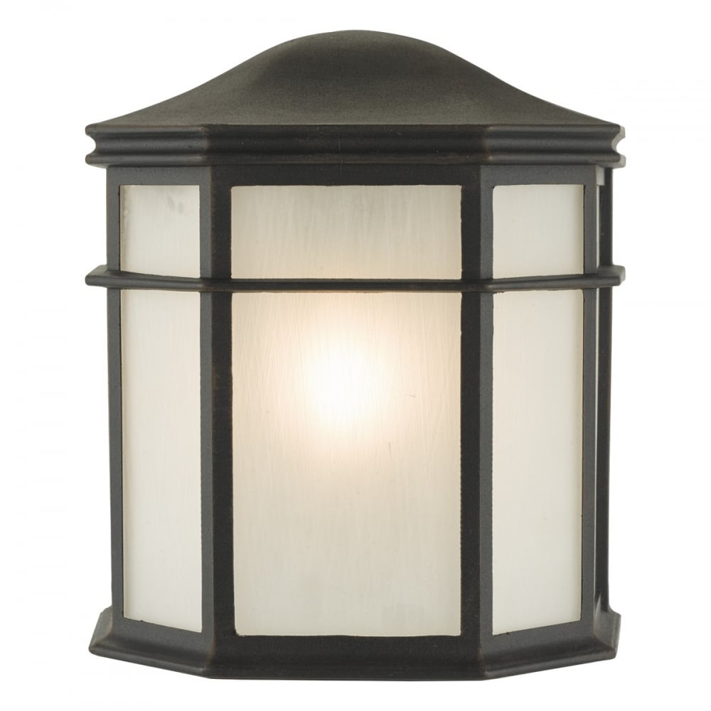 Dar DUL2122 Dulbecco Outdoor 1 Light Wall Lantern Black