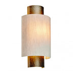 71308 Indara Wall Light Bronze And Linen Fabric