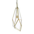 73117 Avery Pendant Antique Brass Clear Glass