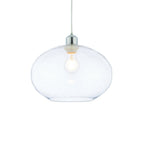 73974 Dimitri Non Electric Pendant Clear Glass With Bubbles