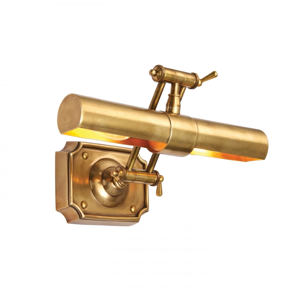 69832 Winchester Picture Light Solid Mellow Brass