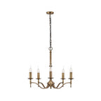 CA1P5B Stanford 5 Light Chandelier Antique Brass