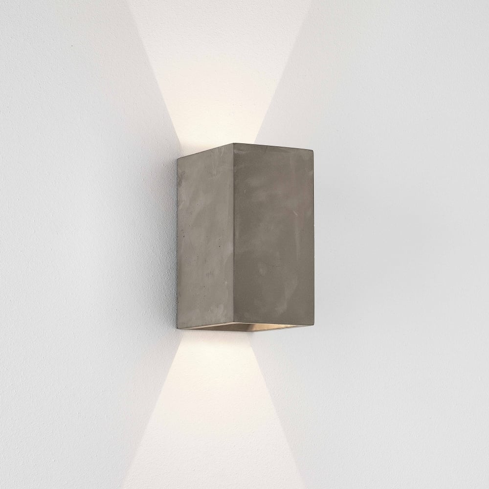Oslo 160LED Outdoor Coastal Wall  Light Matt Concrete