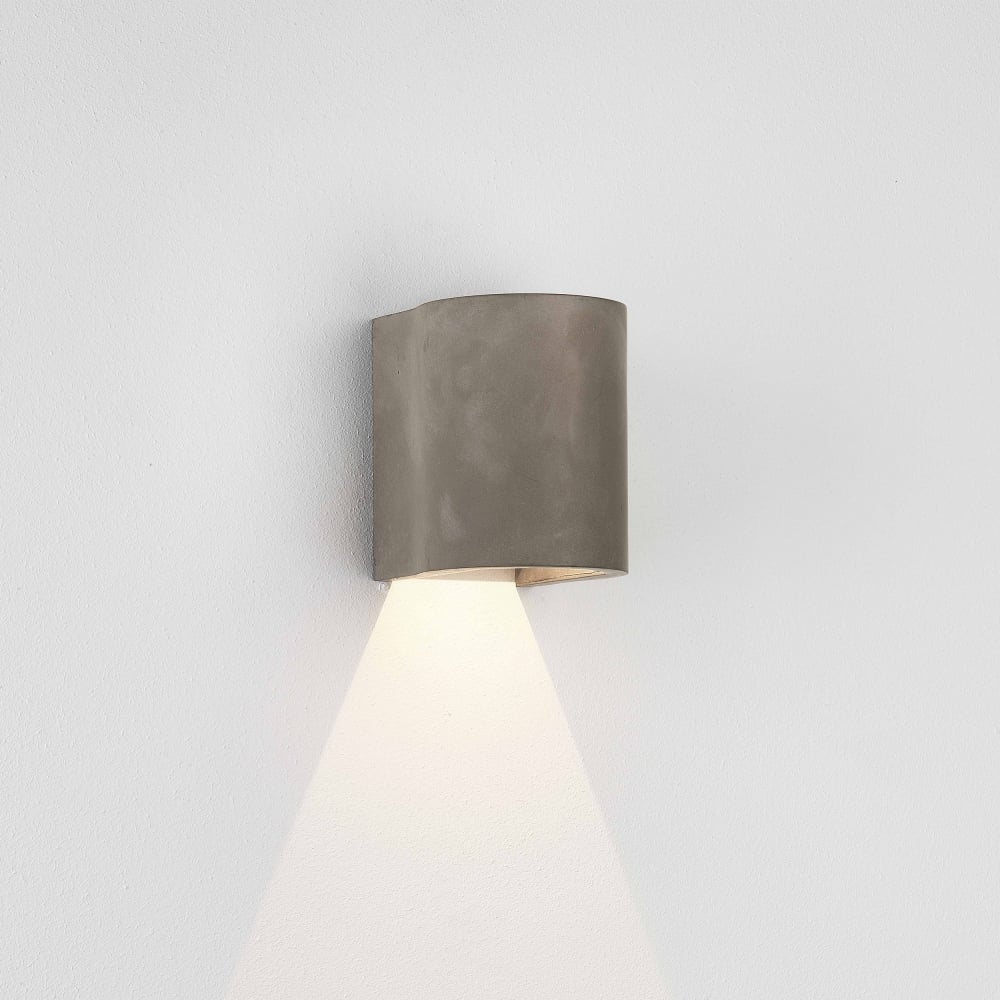 Dunbar 120LED Outdoor Coastal Wall  Light Matt Concrete