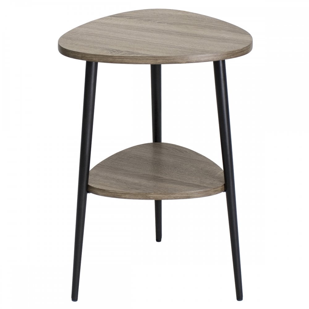 Dar 001VIG001 Vigo Side Table With Shelf Oak Style Veneer