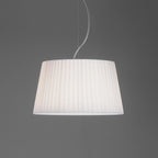 5002009 Tapered Round 400 Pleated Shade White