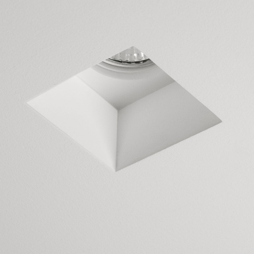 1253002 Blanco Square Fixed Downlight/Recessed Spot Light Plaster
