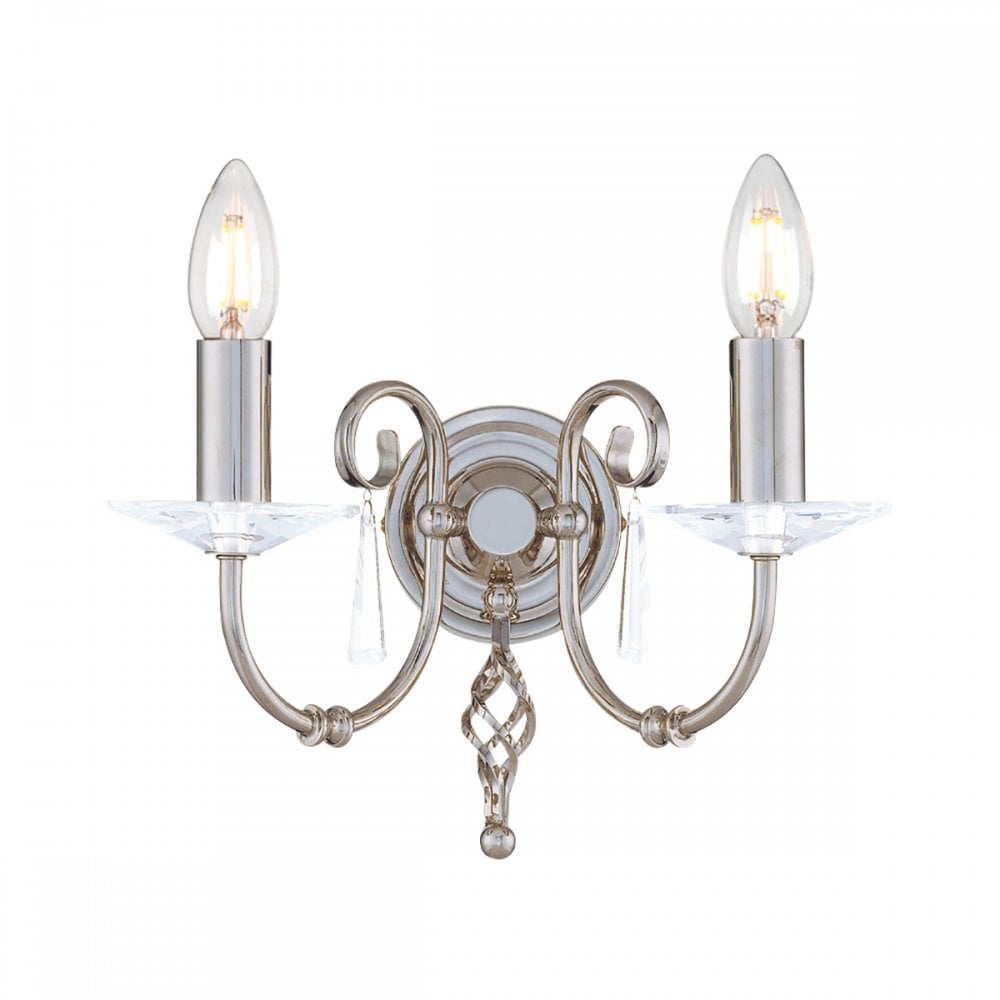 AG2 POL NICKEL Aegean Two Light Wall Light Polished Nickel