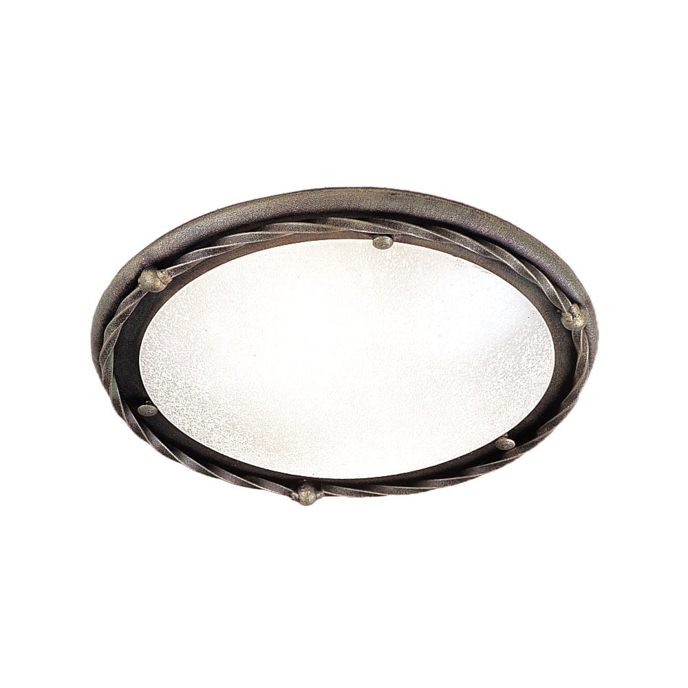 PB/F/B BLK/GOLD Pembroke One Light Flush Black/gold