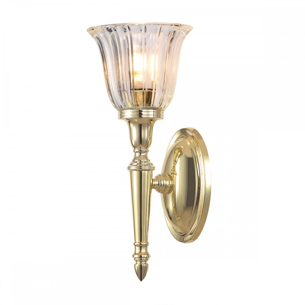 BATH/DRYDEN1 PB Dryden One Light Wall Light Polished Brass LED