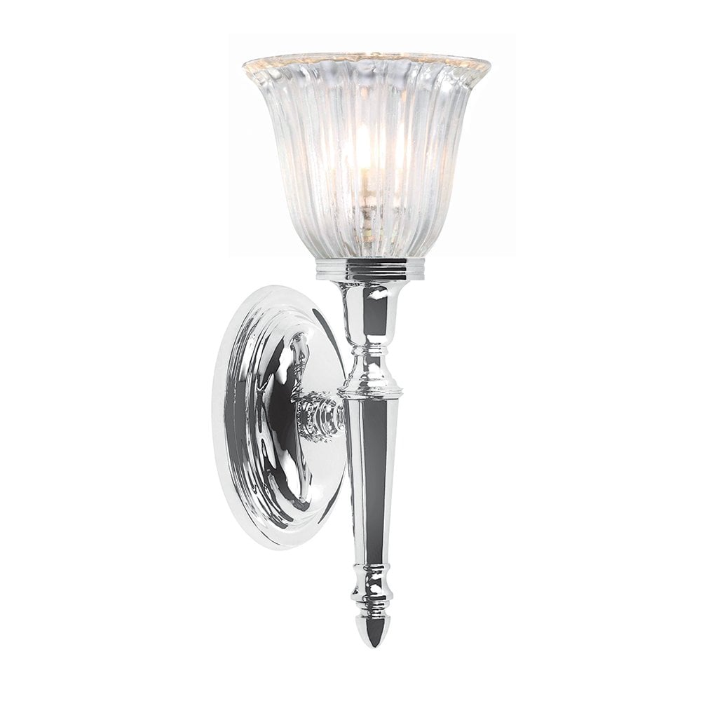 BATH/DRYDEN1 PC Dryden One Light Wall Light Polished Chrome LED