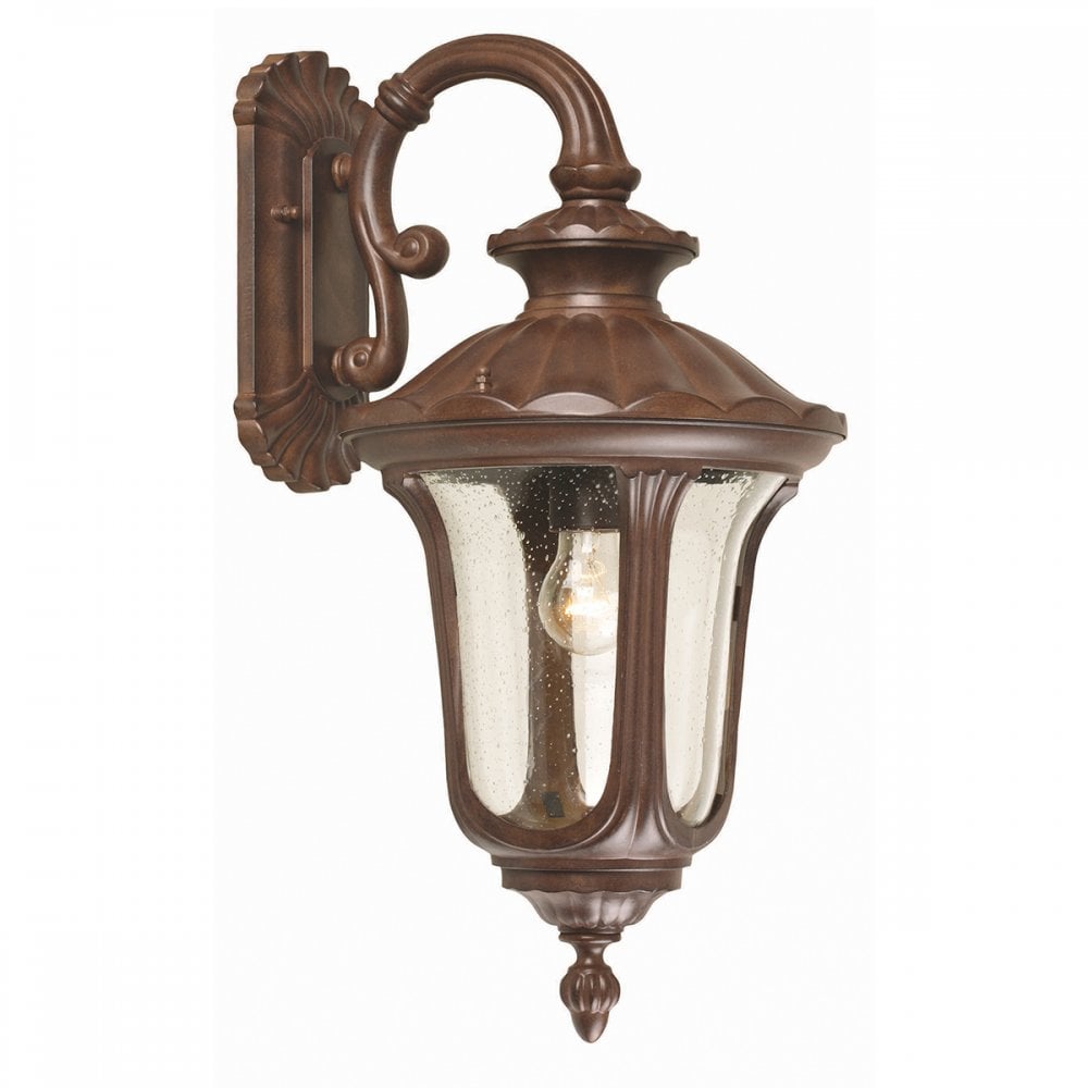 CC2/M Chicago One Light Medium Wall Lantern Rusty Bronze Patina