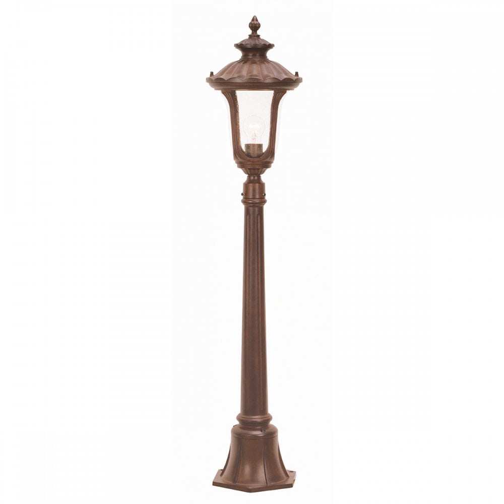 CC4/S Chicago Pillar Lantern Small Rusty Bronze Patina (SD)