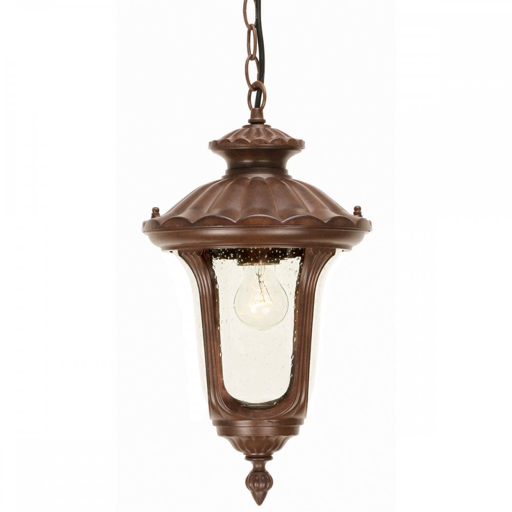 CC8/S Chicago Small Chain Lantern Rusty Bronze Patina