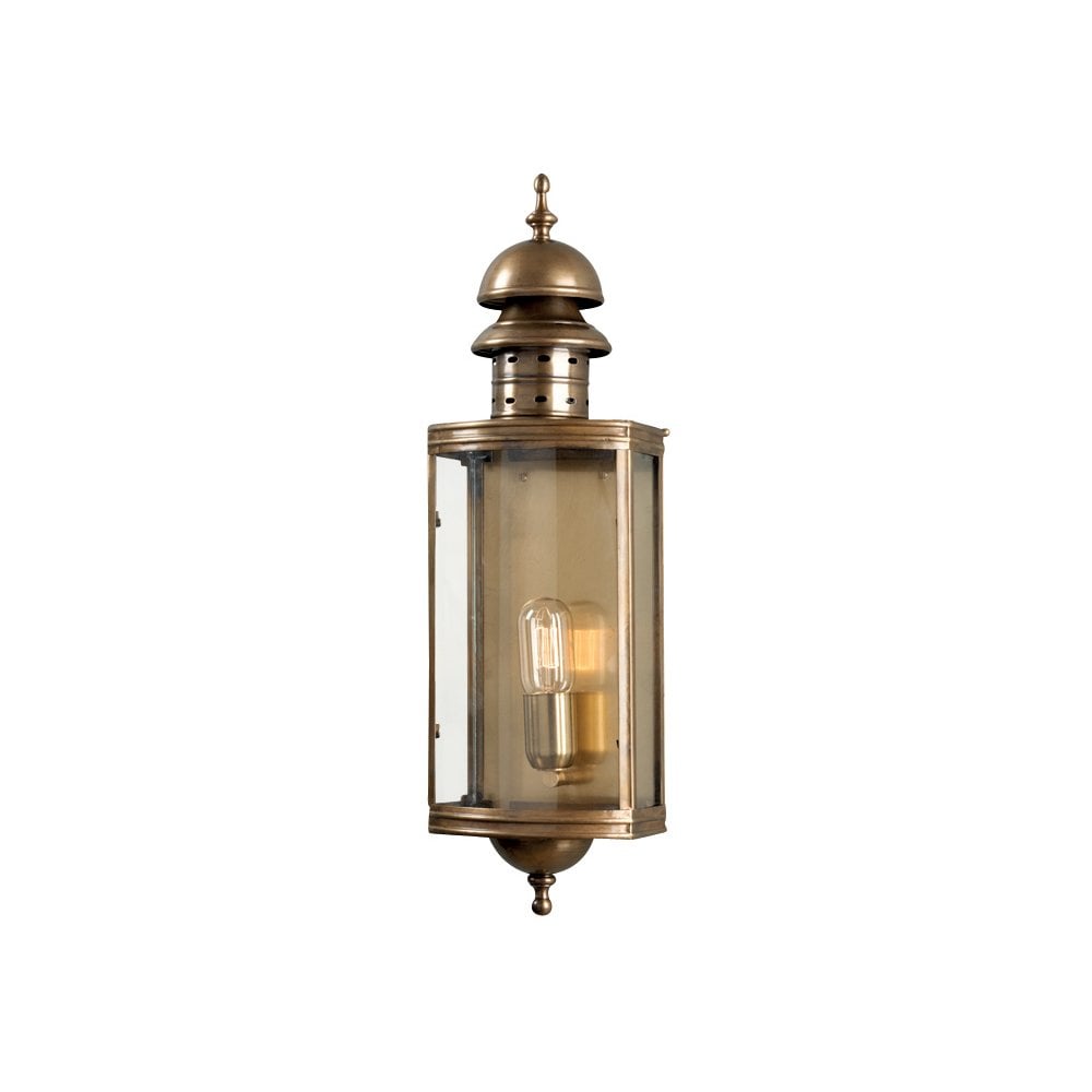 DOWNING STREET Downing Street Hand Made Flush Wall Lantern Solid Brass