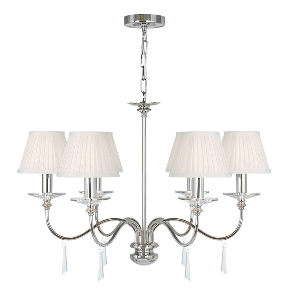 FP6 POL NICKEL Finsbury Park Six Light Chandelier Polished Nickel