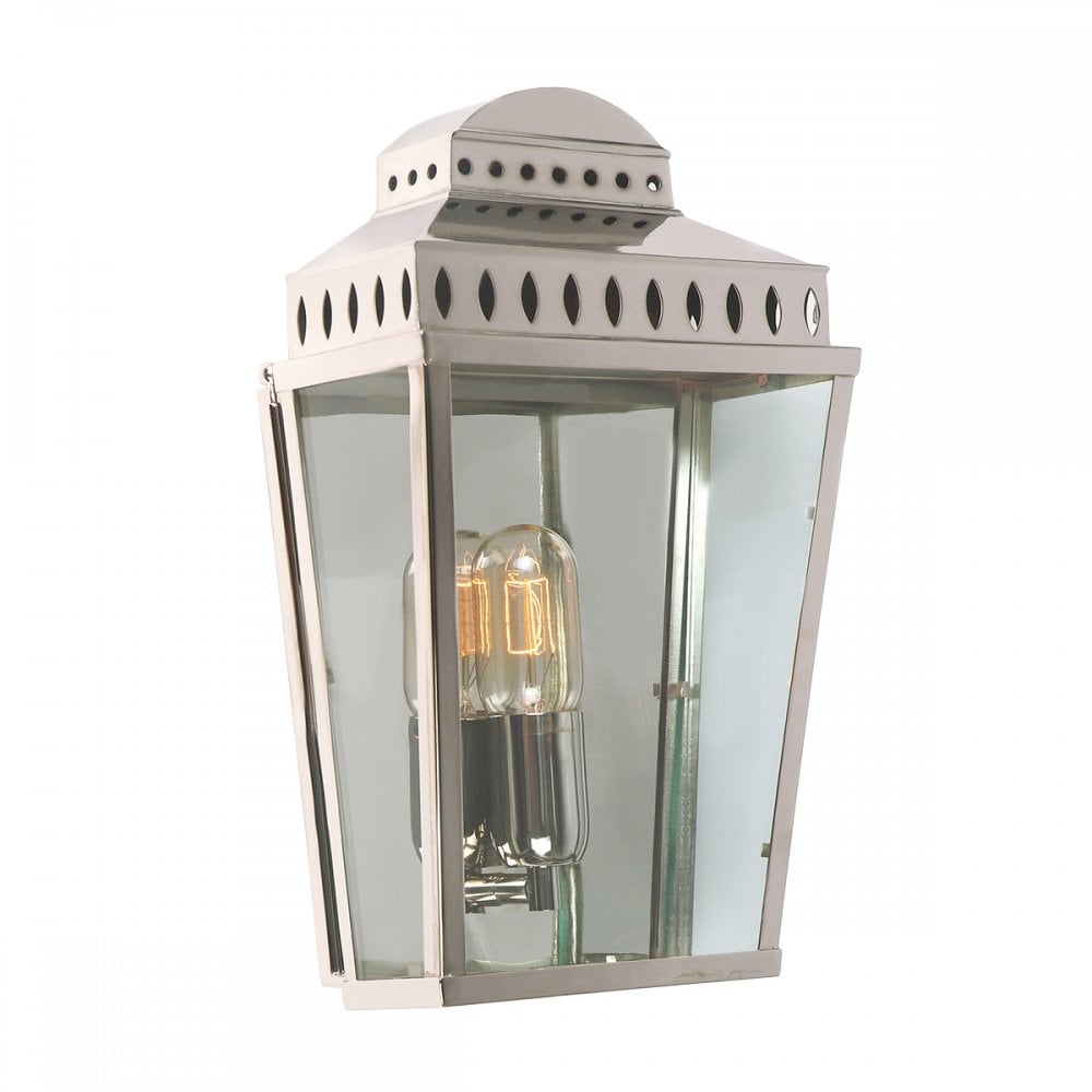 MANSION HOUSE PN Mansion House Hand Made Flush Wall Lantern Polished Nickel