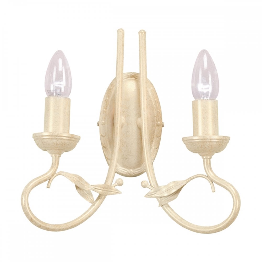 OV2 IVORY/GOLD Olivia Two Light Wall Light Ivory/gold