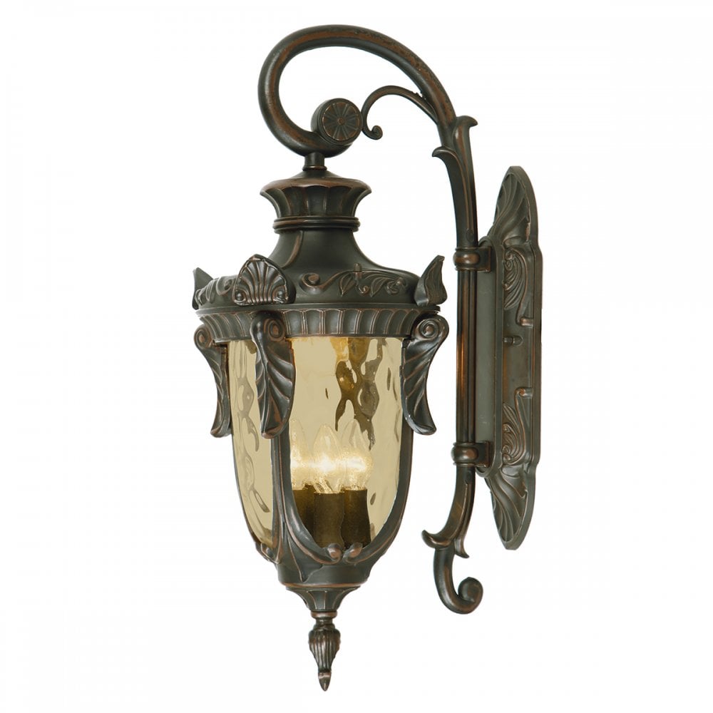 PH2/L OB Philadelphia Three Light Large Wall Lantern Old Bronze