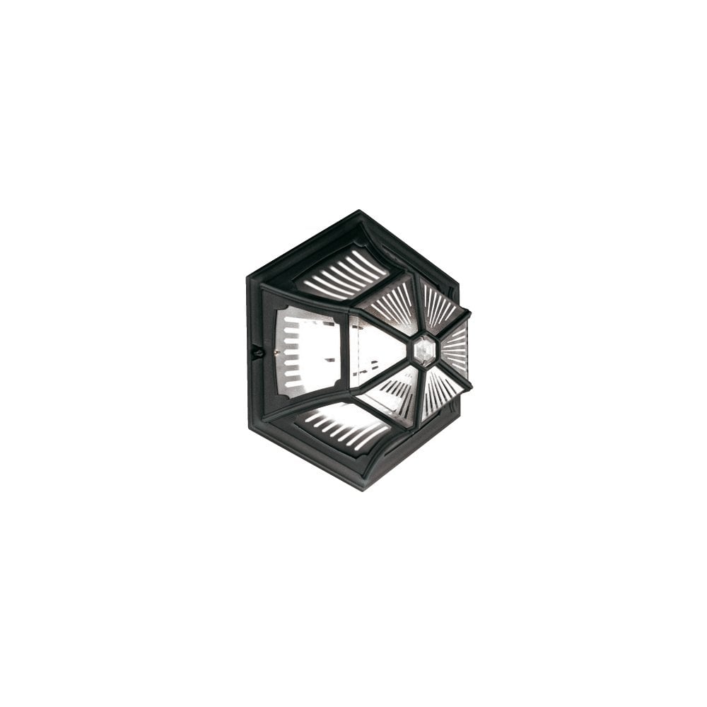 PR12 BLACK Parish Flush Lantern Black