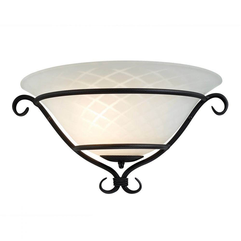TCH/WU BLACK Torchiere One Light Wall Uplighter Black