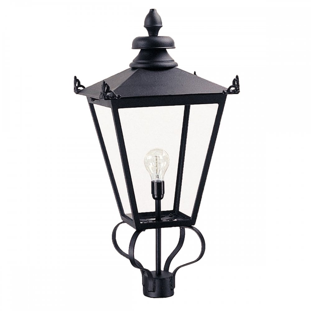 WSLL1 BLACK Wilmslow Lamp Post Lantern (head Only) Black