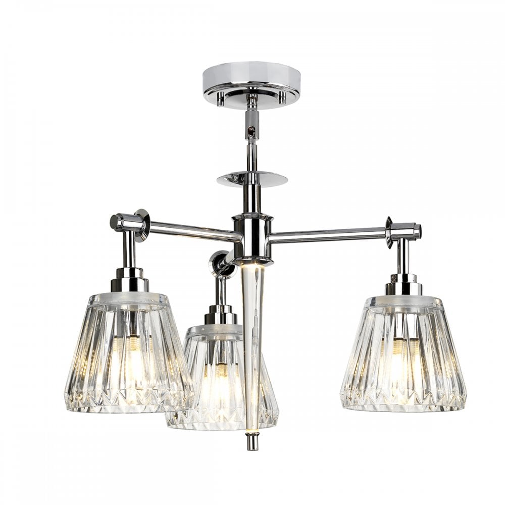 BATH/AGATHA3P PC Agatha 3 Light Pendant Polished Chrome