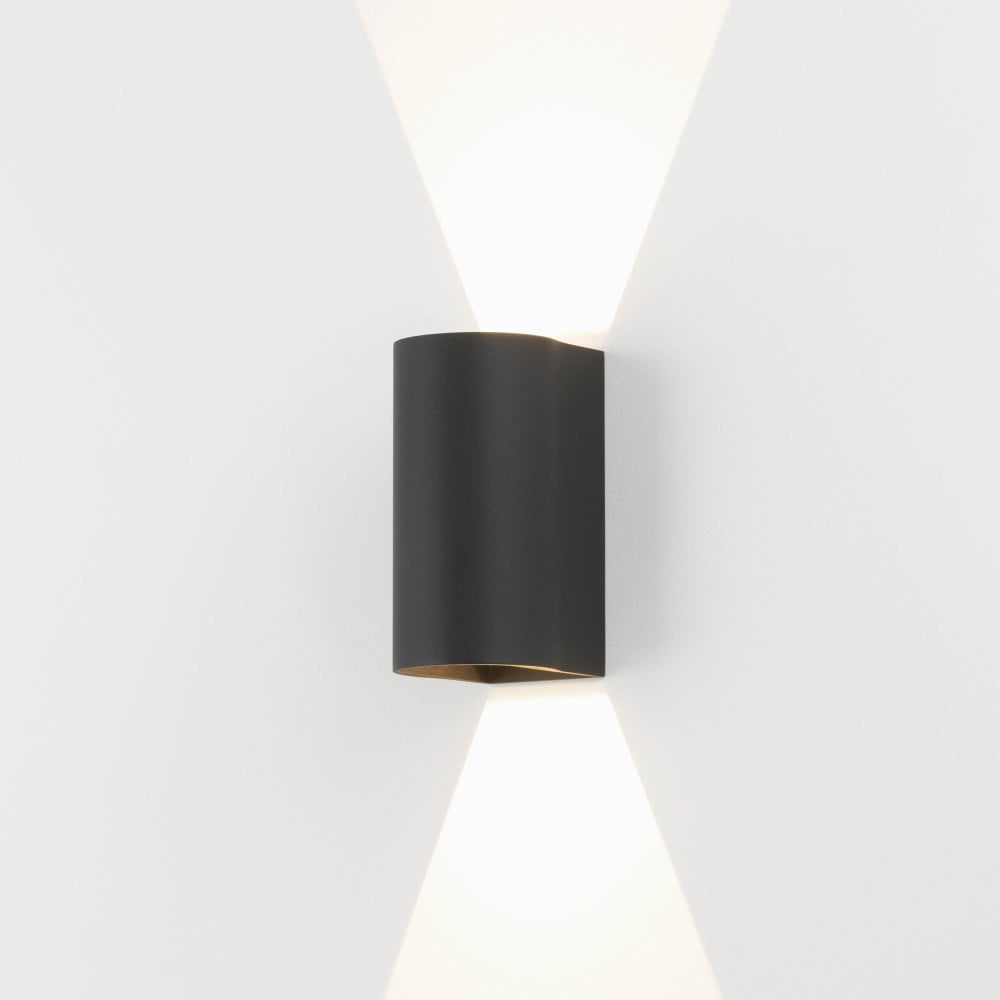 1384004 Dunbar 160 LED Outdoor Wall Light Textured Black