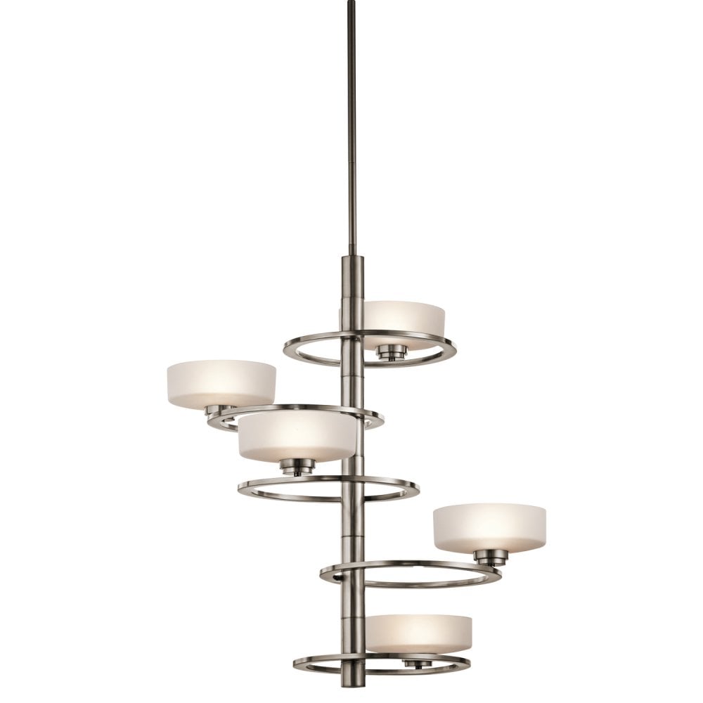KL/ALEEKA5A Aleeka 5 Light Chandelier Classic Pewter