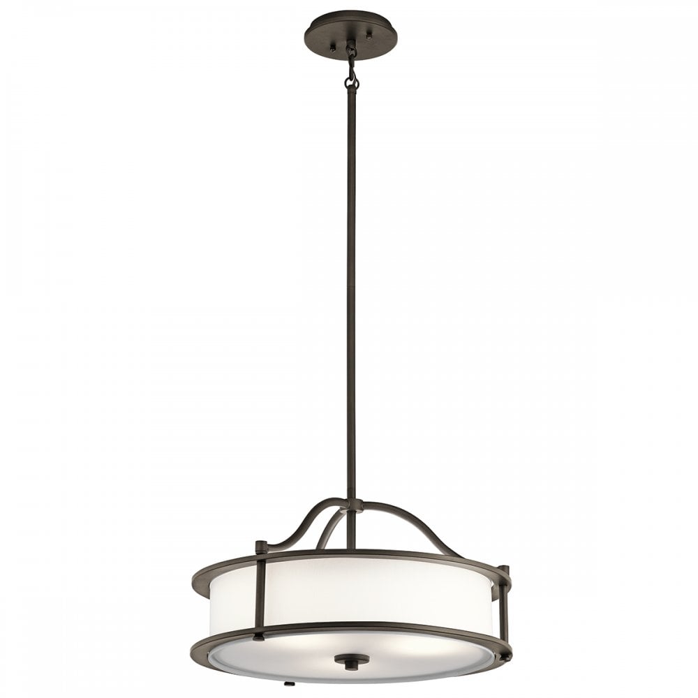 KL/EMORY/P/S OZ Emory 3 Light Pendant/semi Flush Olde Bronze