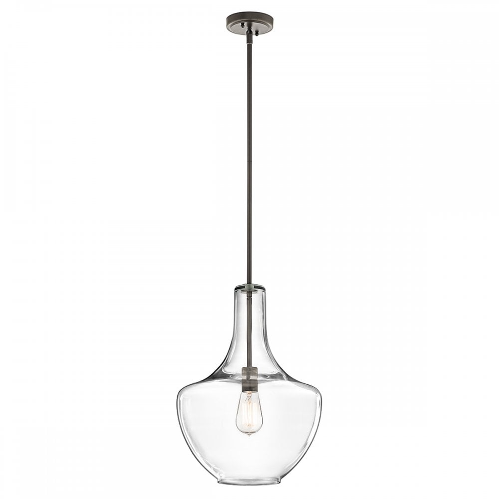 KL/EVERLY/P/M OZ Everly 1 Light Medium Pendant Olde Bronze