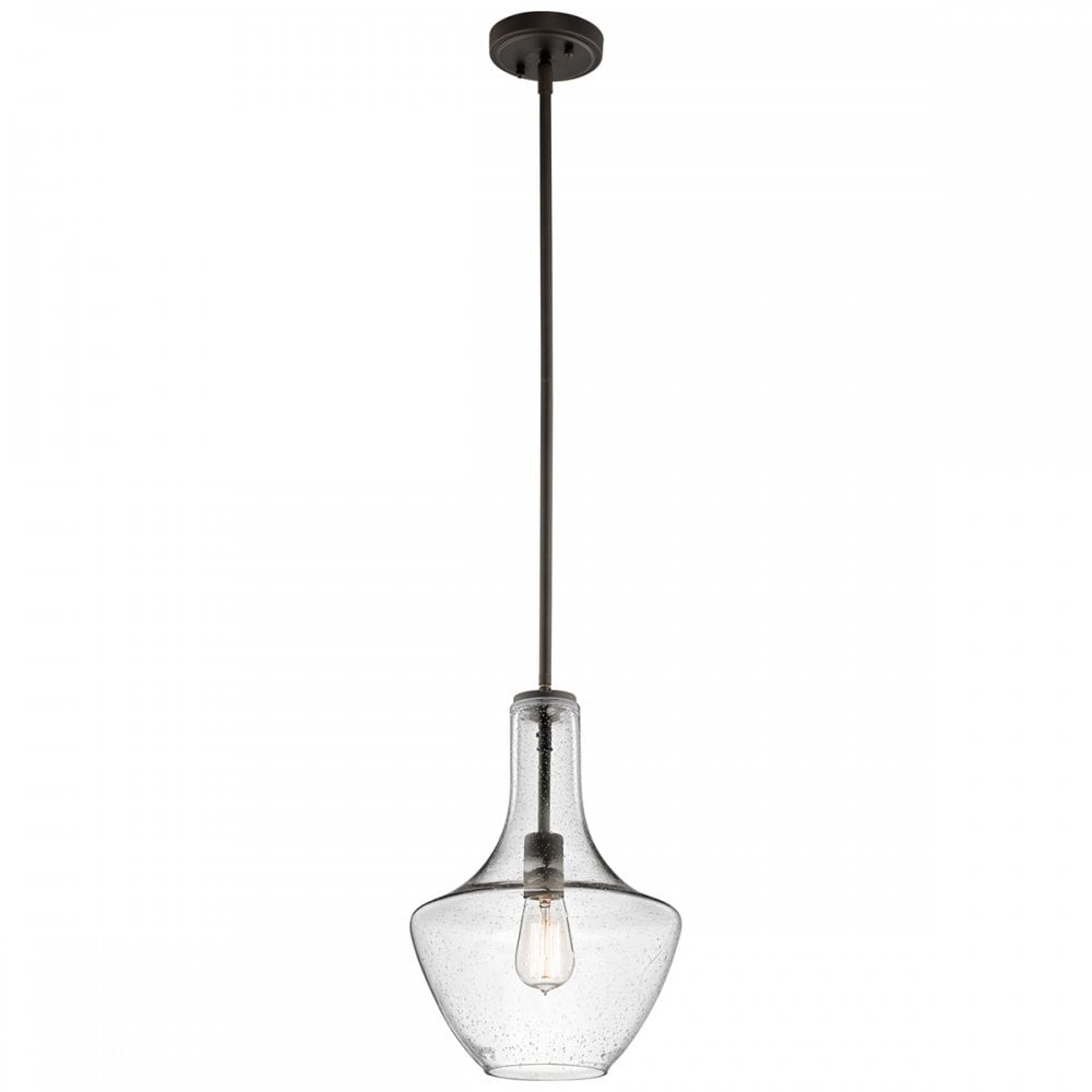 KL/EVERLY/P/S OZ Everly 1 Light Small Pendant Olde Bronze
