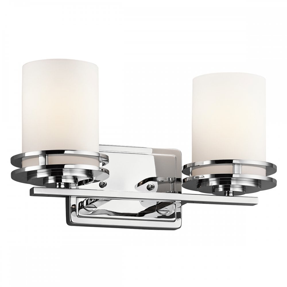 KL/HENDRIK2 BATH Hendrik 2 Light Bathroom Wall Light Polished Chrome