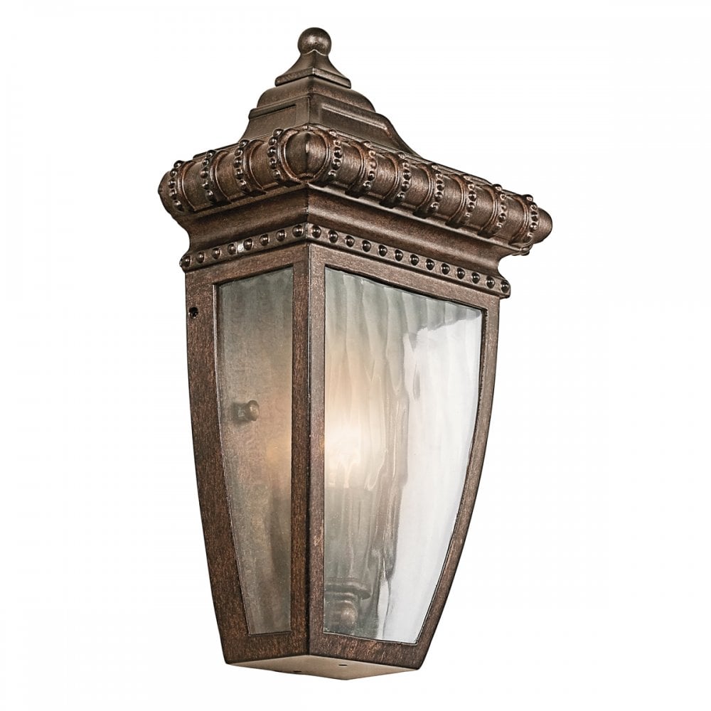 KL/VENETIAN7/S Venetian Rain Half Wall Lantern Brushed Bronze