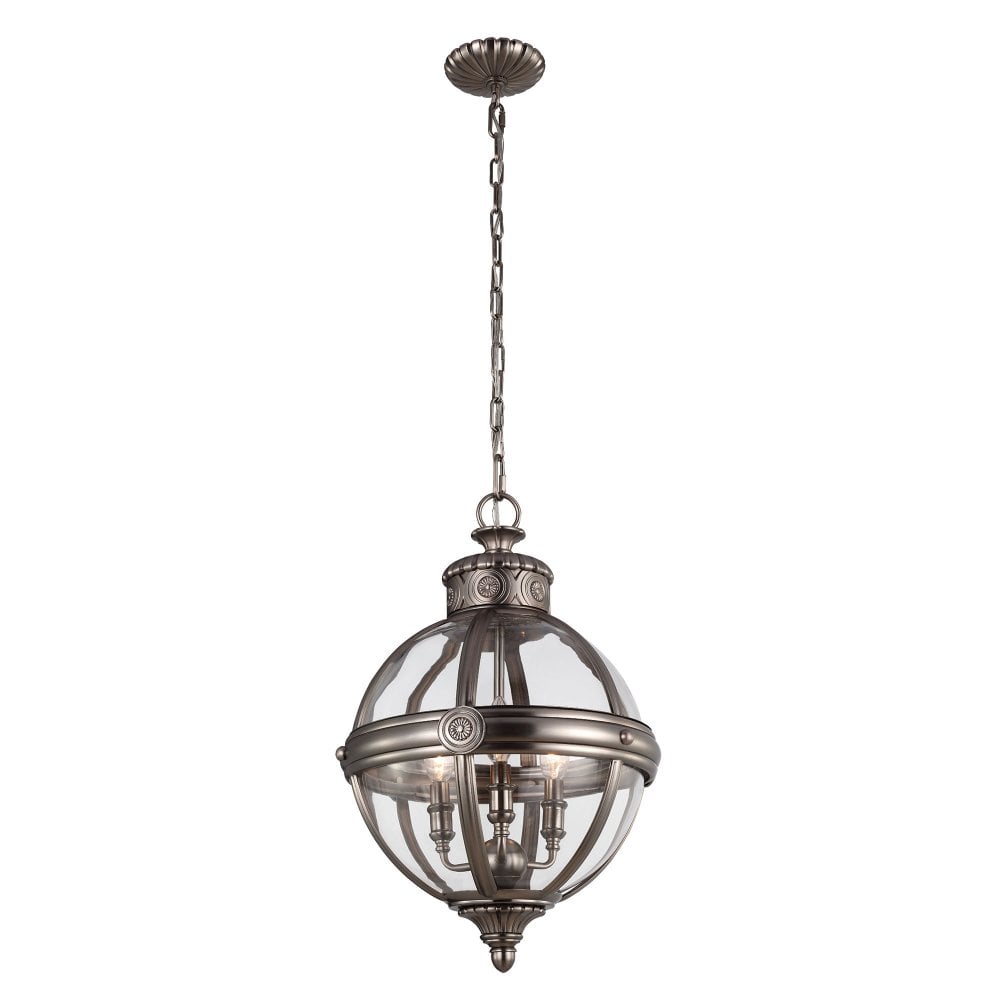 FE/ADAMS/3P ANL Adams 3 Light Pendant Chandelier
