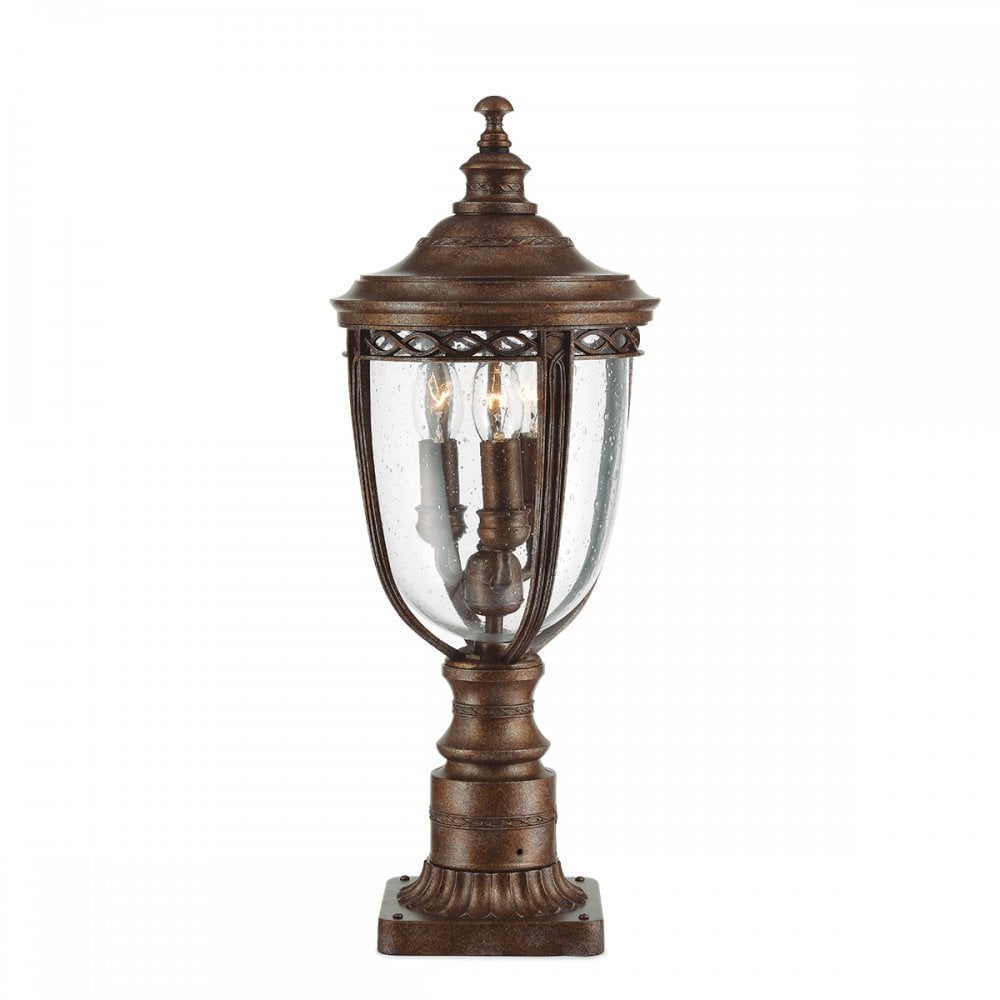 FE/EB3/M BRB English Bridle 3 Light Medium Pedestal British Bronze