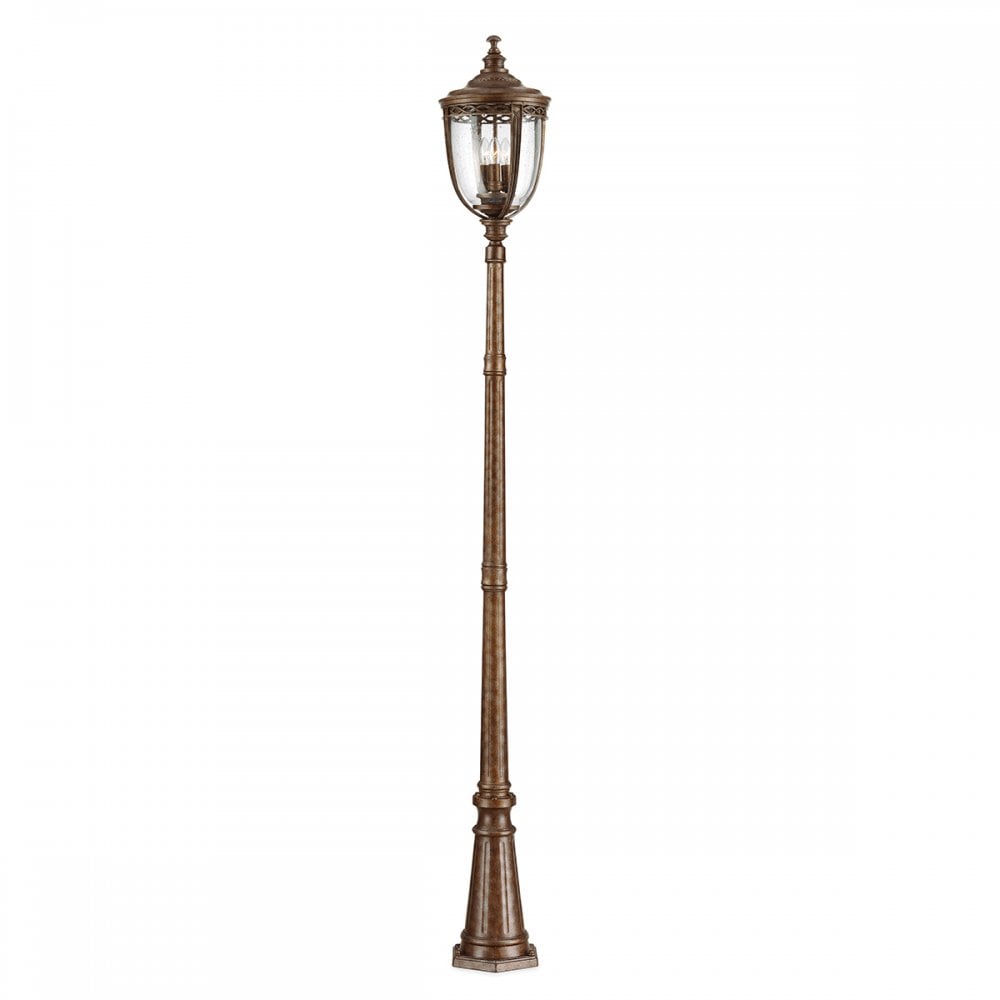 FE/EB5/L BRB English Bridle 3 Light Large Lamp Post British Bronze