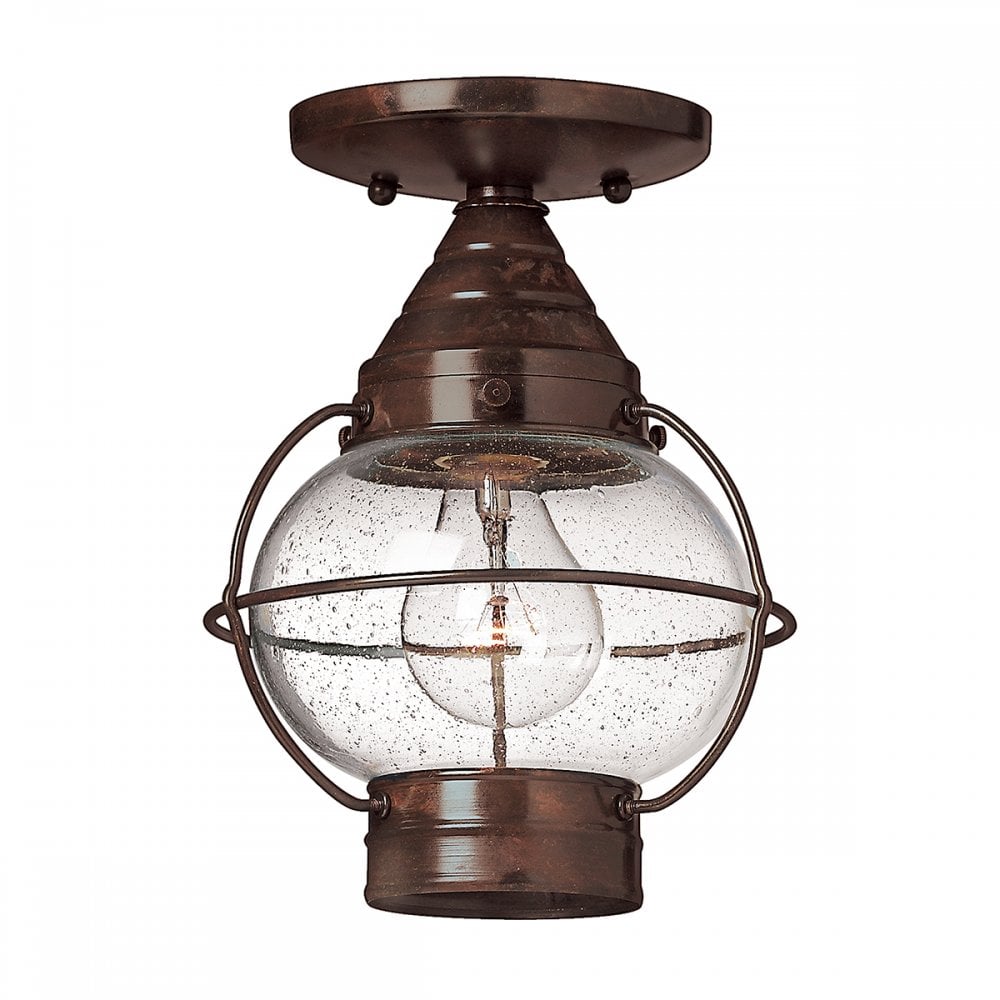 HK/CAPECOD8/S Capecod 1 Light Flush Lantern (SD)